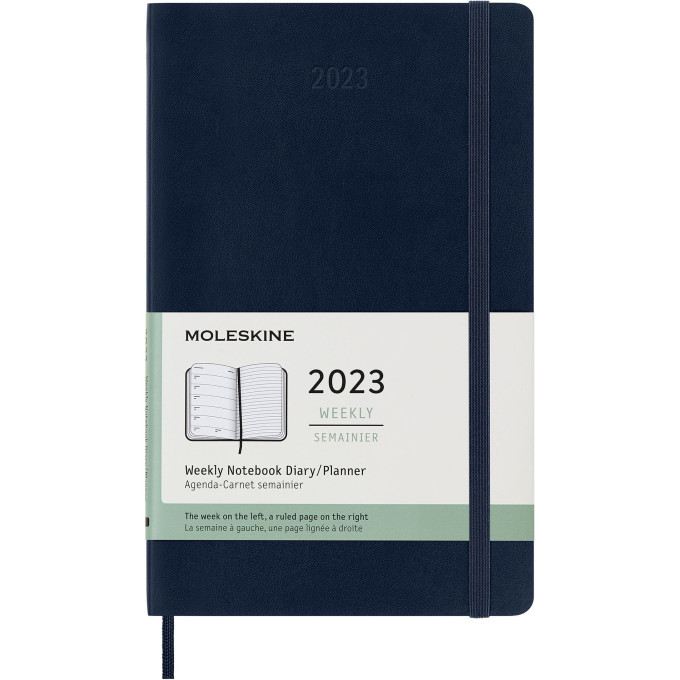 Еженедельник MOLESKINE CLASSIC SOFT WKNT LARGE (синий сапфир) DSB2012WN3